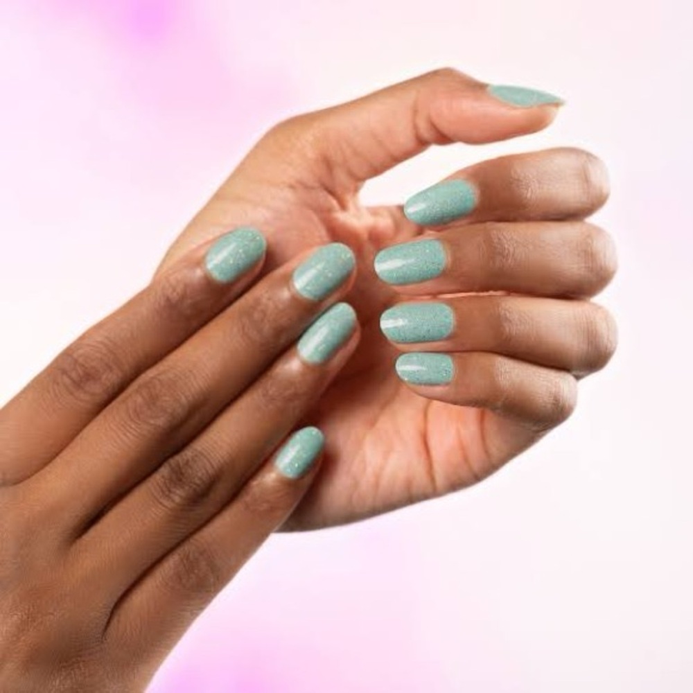Color Street “In the Mist” Sparkling Mint Green Nail strip set - Picture 2 of 5